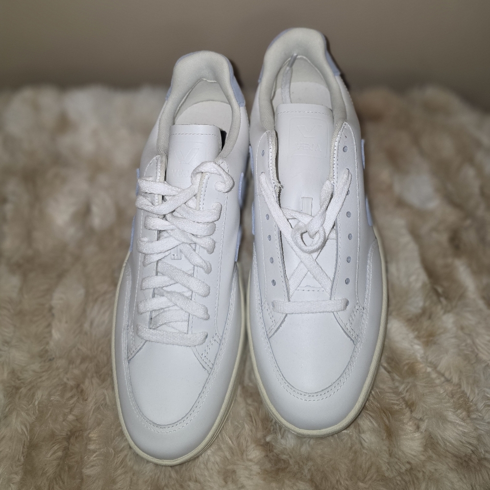 Veja White and Light Blue Athletic Shoes - Picture 2 of 11